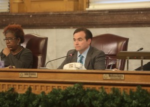 Mayor John Cranley at the Oct. 4 City Council meeting. Photo by Leigh Taylor/Cincinnati Enquirer