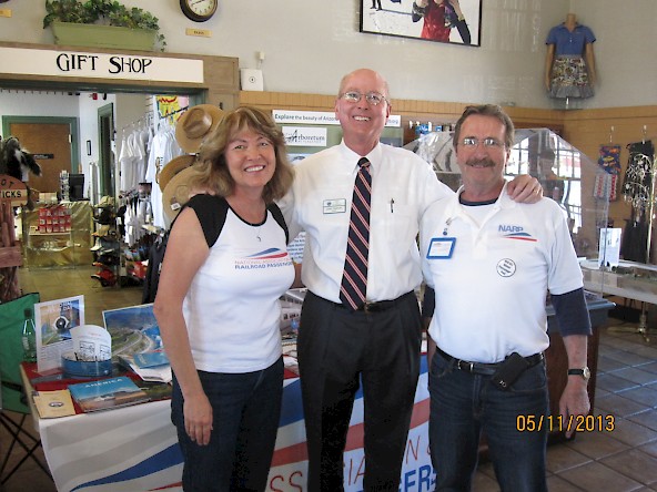 The Stupskis with Flagstaff Mayor Jerry Nabours (R)